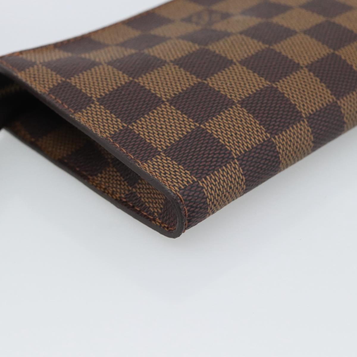 LOUIS VUITTON Damier Ebene Marais Pouch Pouch LV Auth 192852
