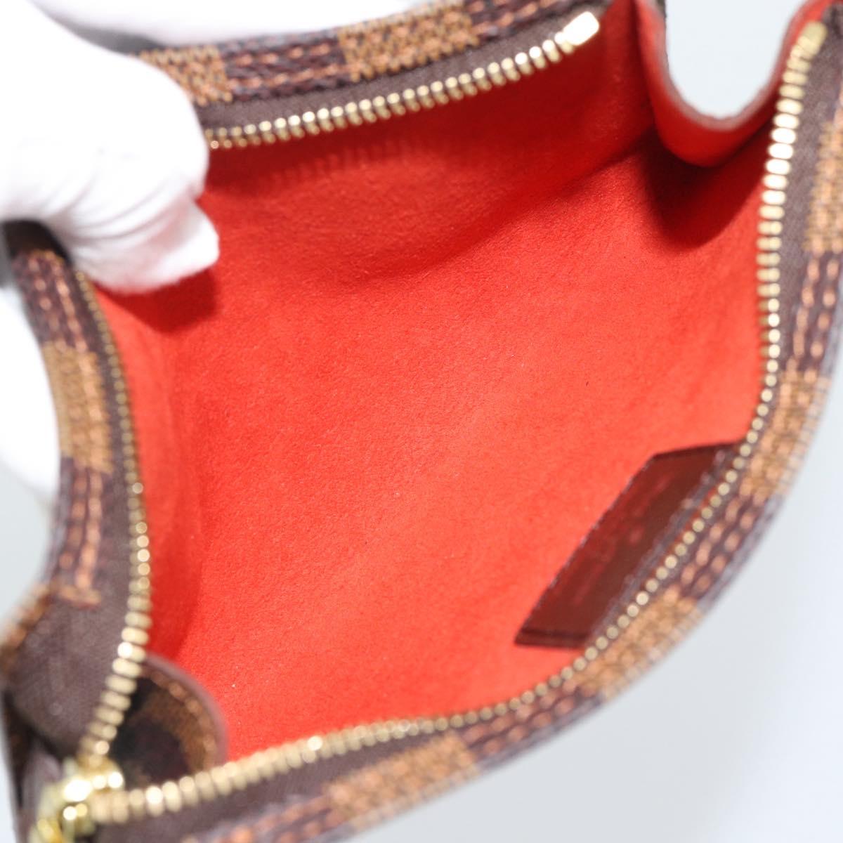 LOUIS VUITTON Damier Ebene Marais Pouch Pouch LV Auth 192852