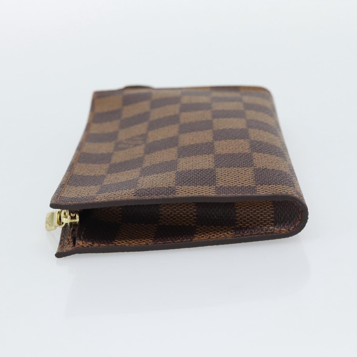 LOUIS VUITTON Damier Ebene Marais Pouch Pouch LV Auth 192852