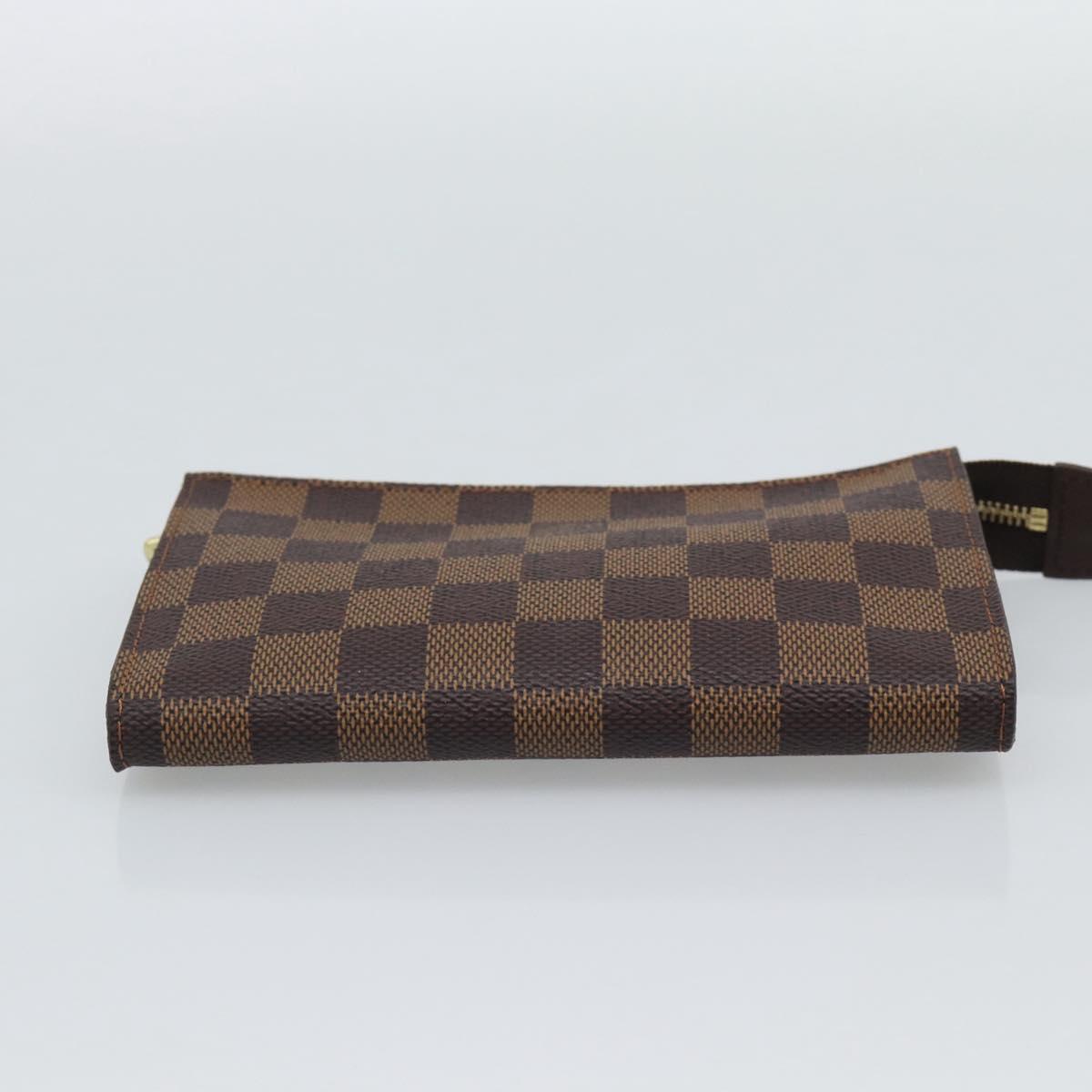 LOUIS VUITTON Damier Ebene Marais Pouch Pouch LV Auth 192852