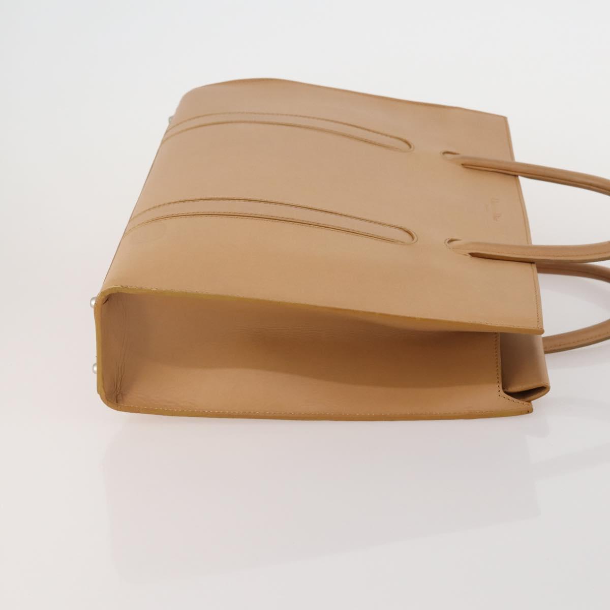 Christian Dior Shoulder Hand Bag Leather Suede 2 Set Beige Auth 192891