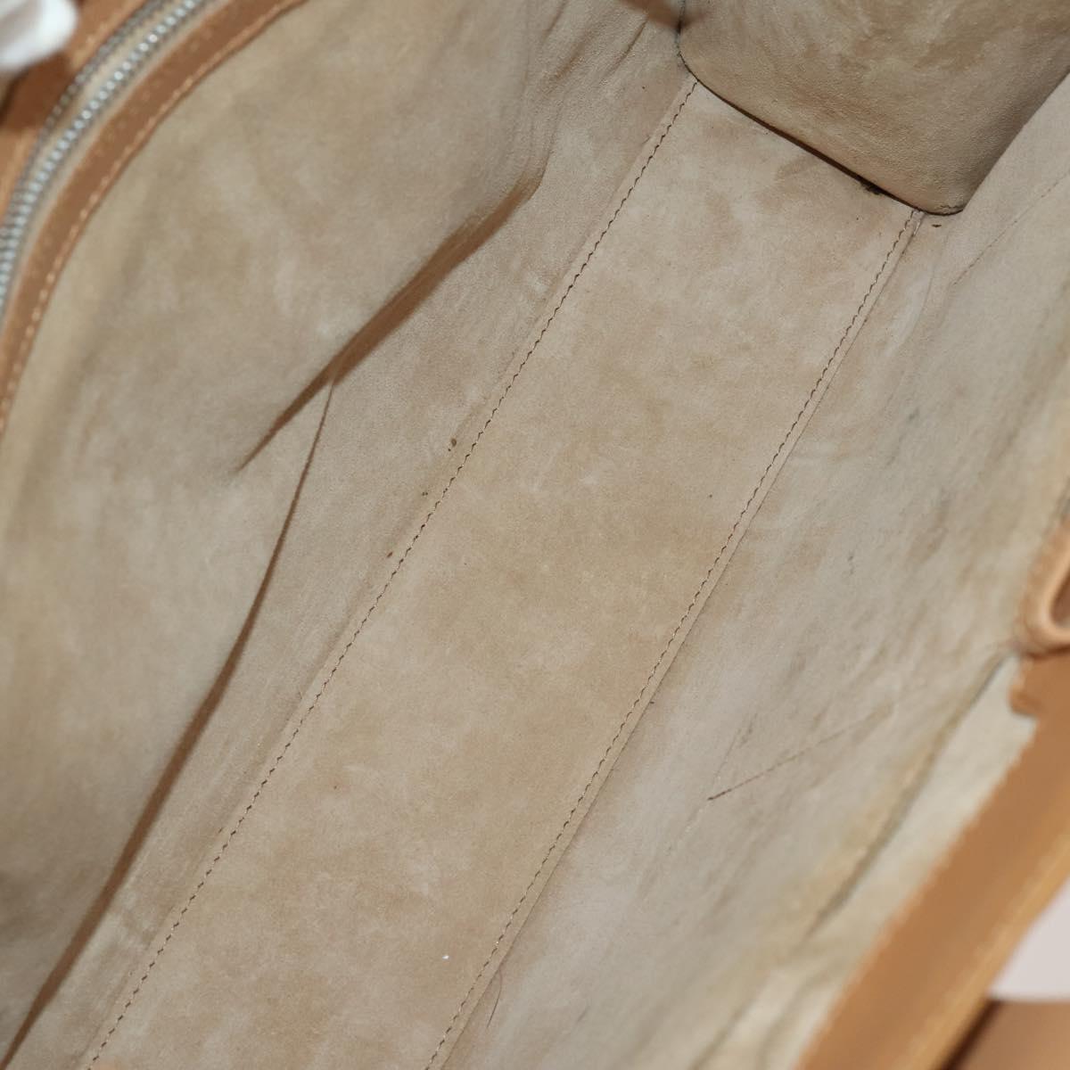 Christian Dior Shoulder Hand Bag Leather Suede 2 Set Beige Auth 192891