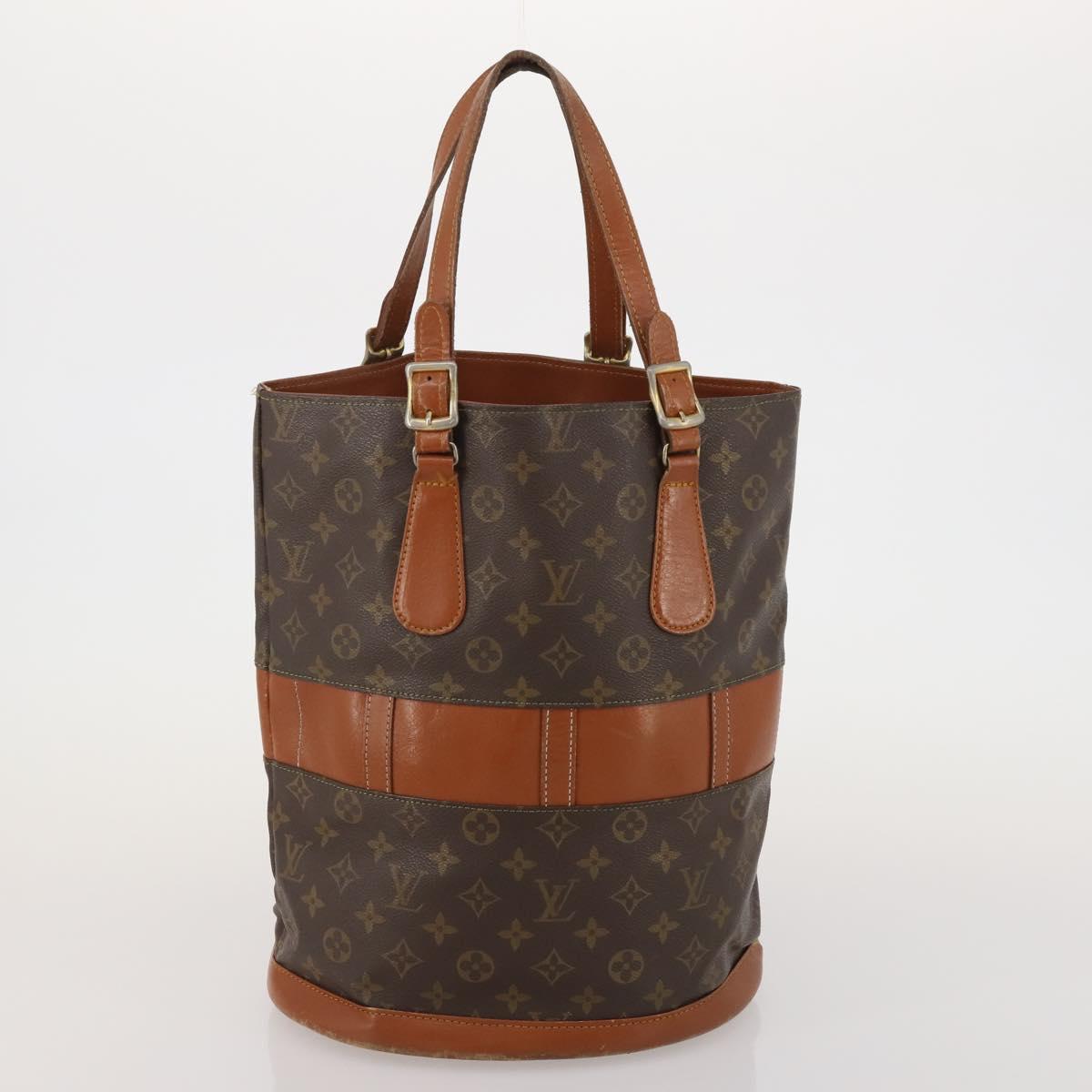 LOUIS VUITTON Monogram Bucket GM Tote Bag USA limited 2 Set LV Auth 192892