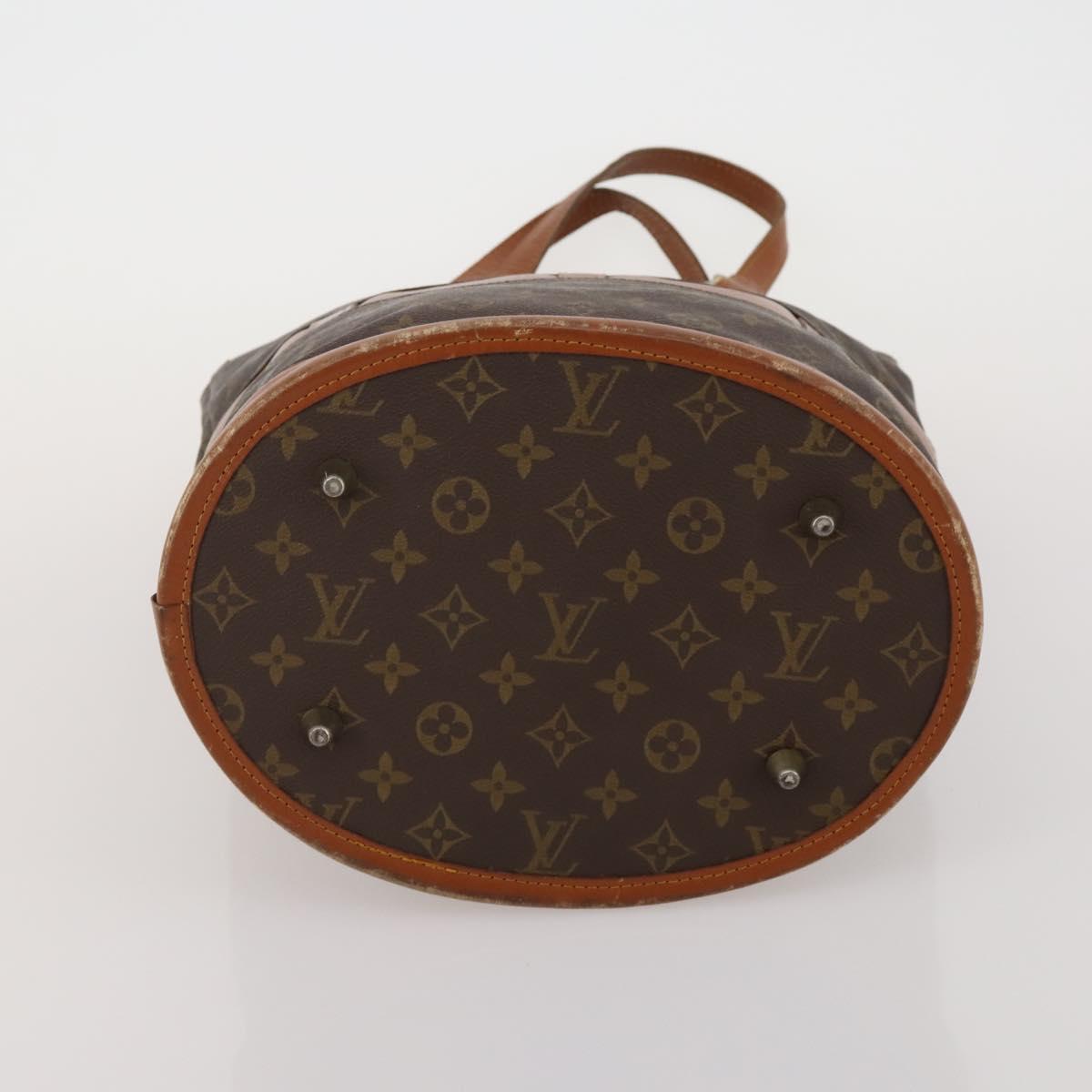LOUIS VUITTON Monogram Bucket GM Tote Bag USA limited 2 Set LV Auth 192892