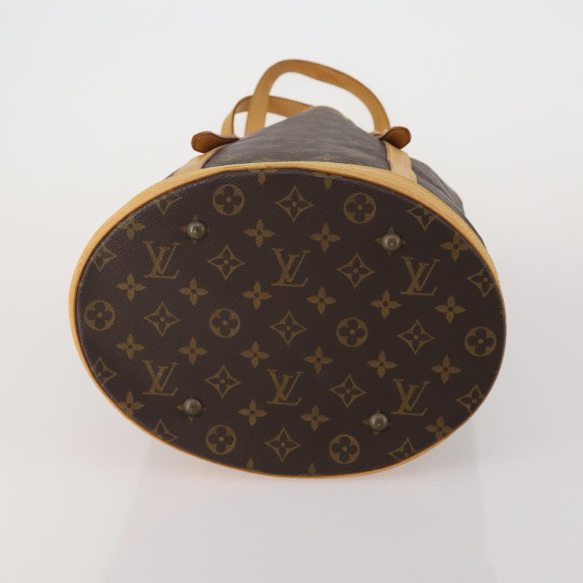 LOUIS VUITTON Monogram Bucket GM Tote Bag USA limited 2 Set LV Auth 192892