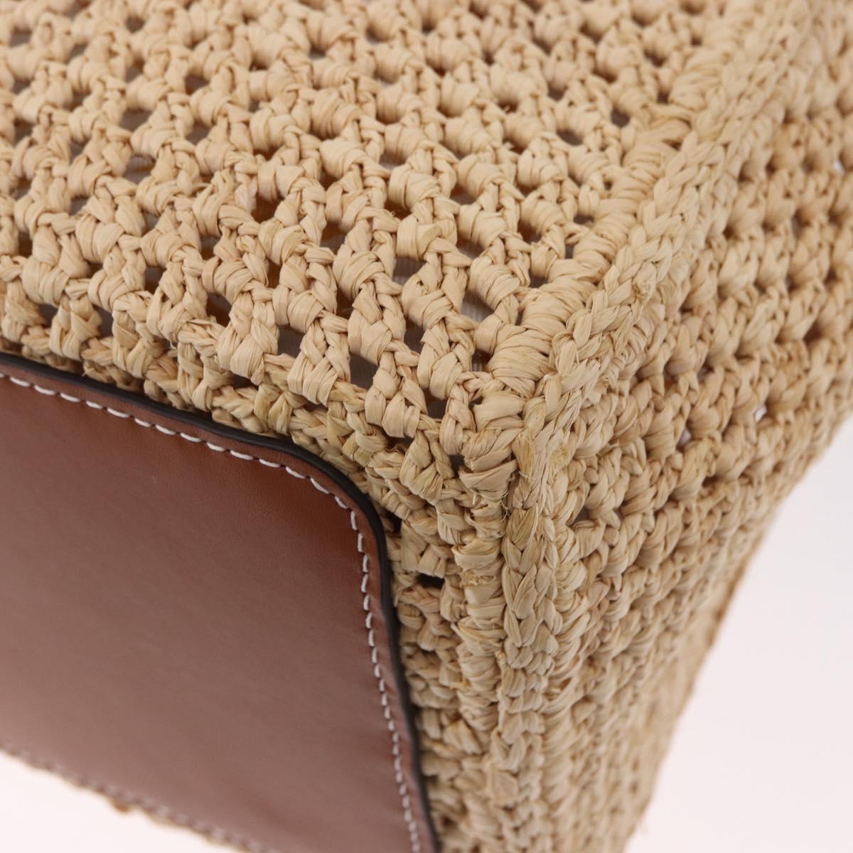 LOUIS VUITTON By The Pool On The Go MM Raffia Beige M24723 LV Auth 192900SAM