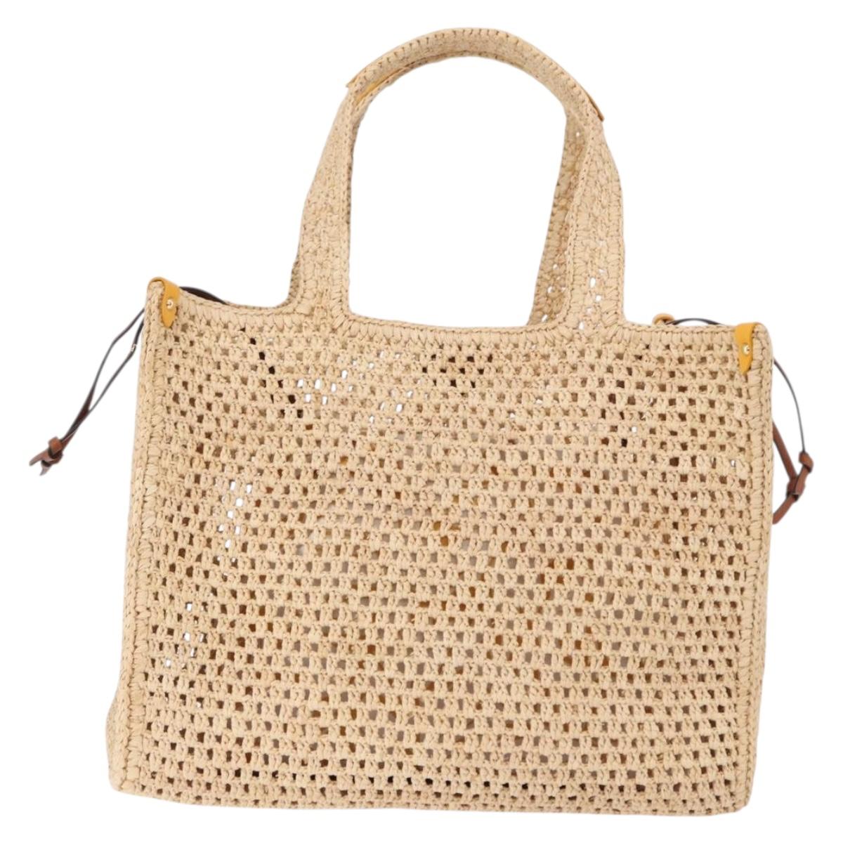 LOUIS VUITTON By The Pool On The Go MM Raffia Beige M24723 LV Auth 192900SAM
