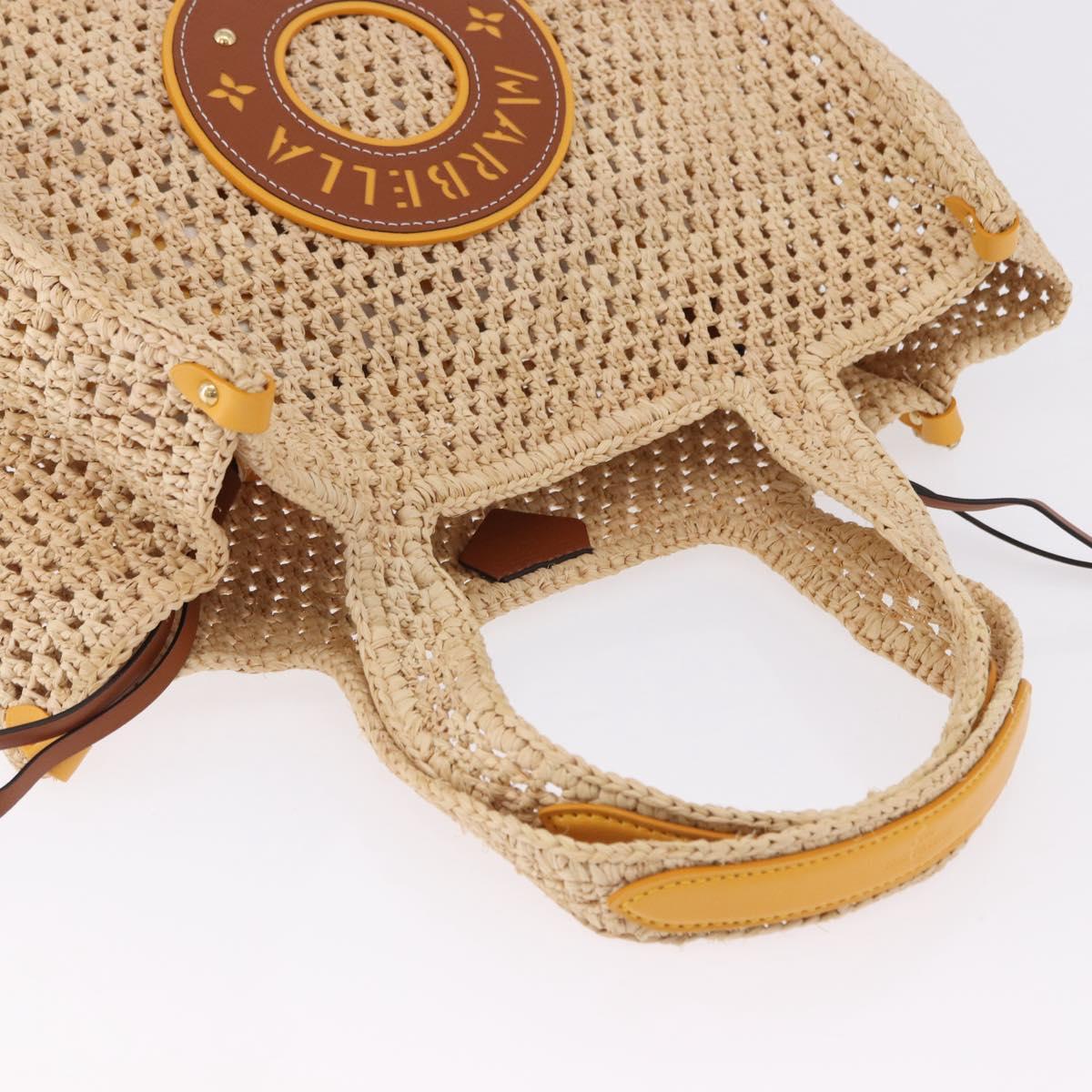 LOUIS VUITTON By The Pool On The Go MM Raffia Beige M24723 LV Auth 192900SAM