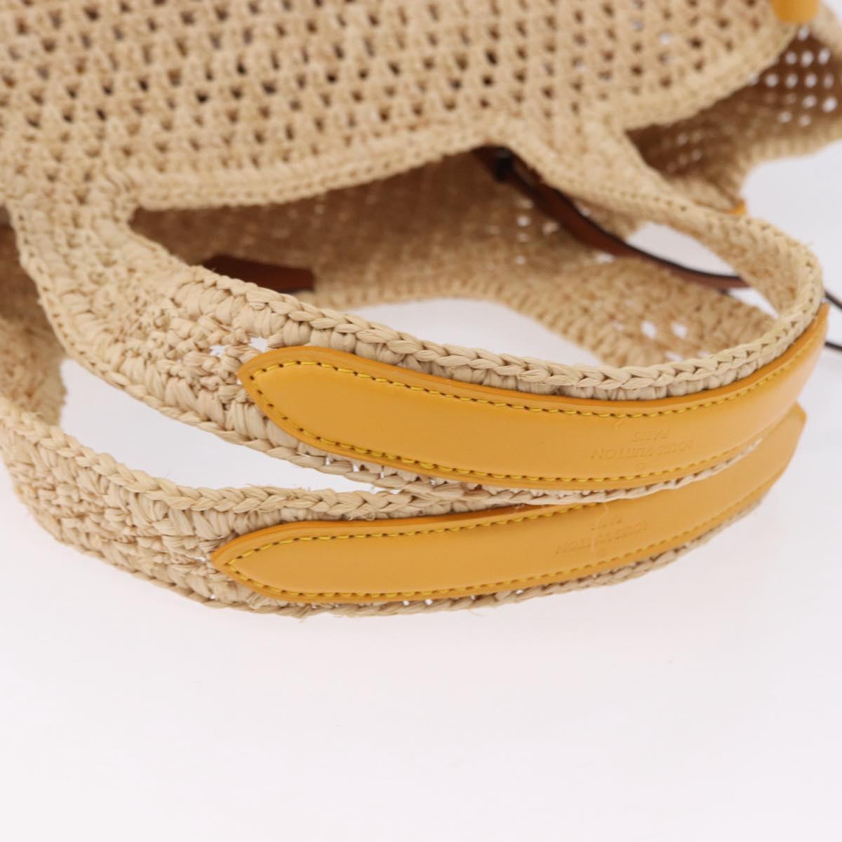 LOUIS VUITTON By The Pool On The Go MM Raffia Beige M24723 LV Auth 192900SAM