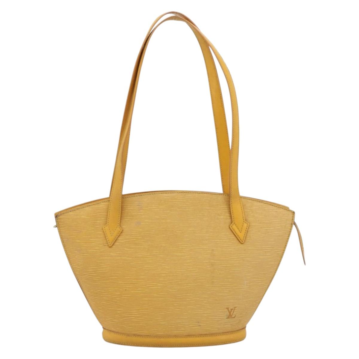 LOUIS VUITTON Epi Saint Jacques Powanie Long Shoulder Bag Yellow M52339 LV Auth 192901