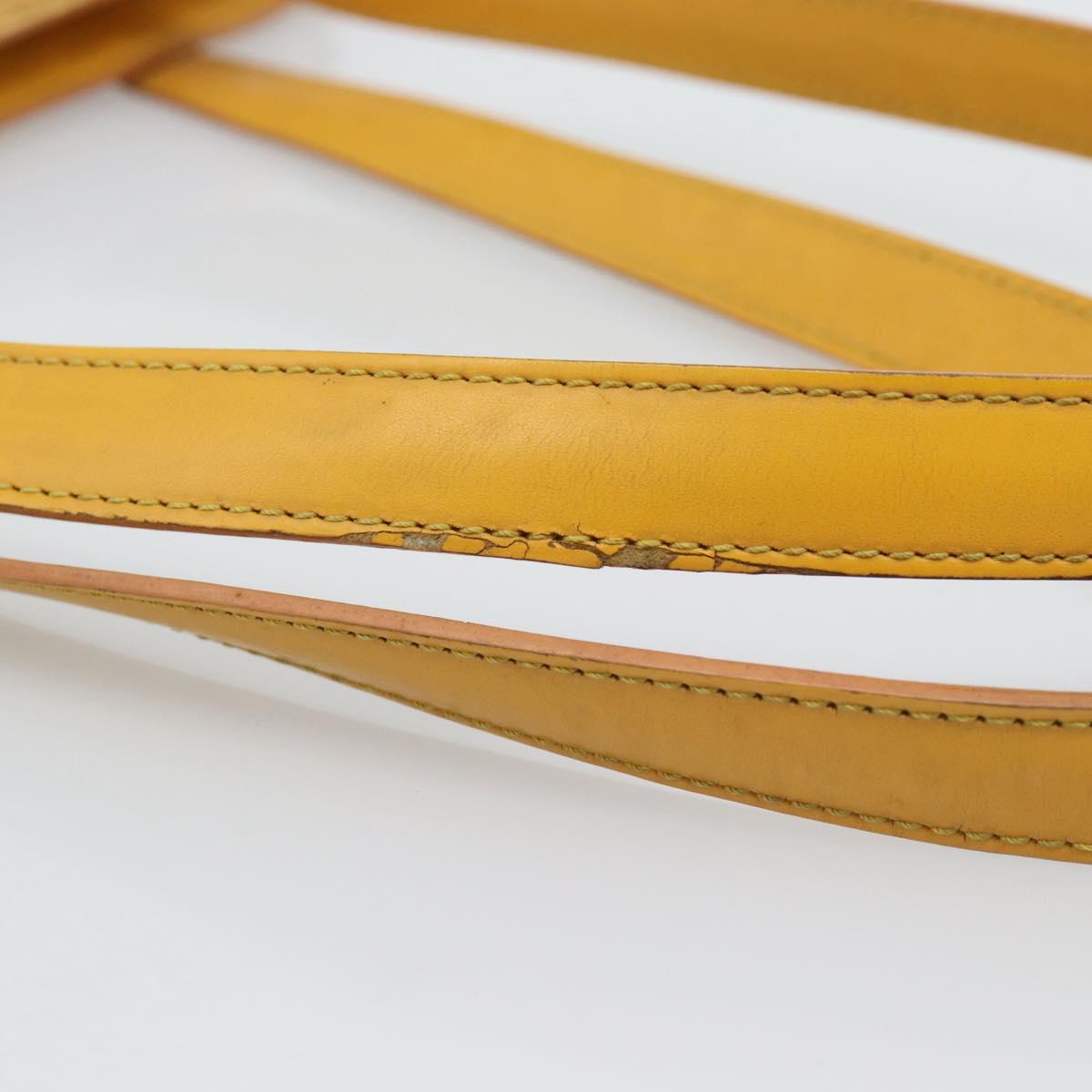 LOUIS VUITTON Epi Saint Jacques Powanie Long Shoulder Bag Yellow M52339 LV Auth 192901
