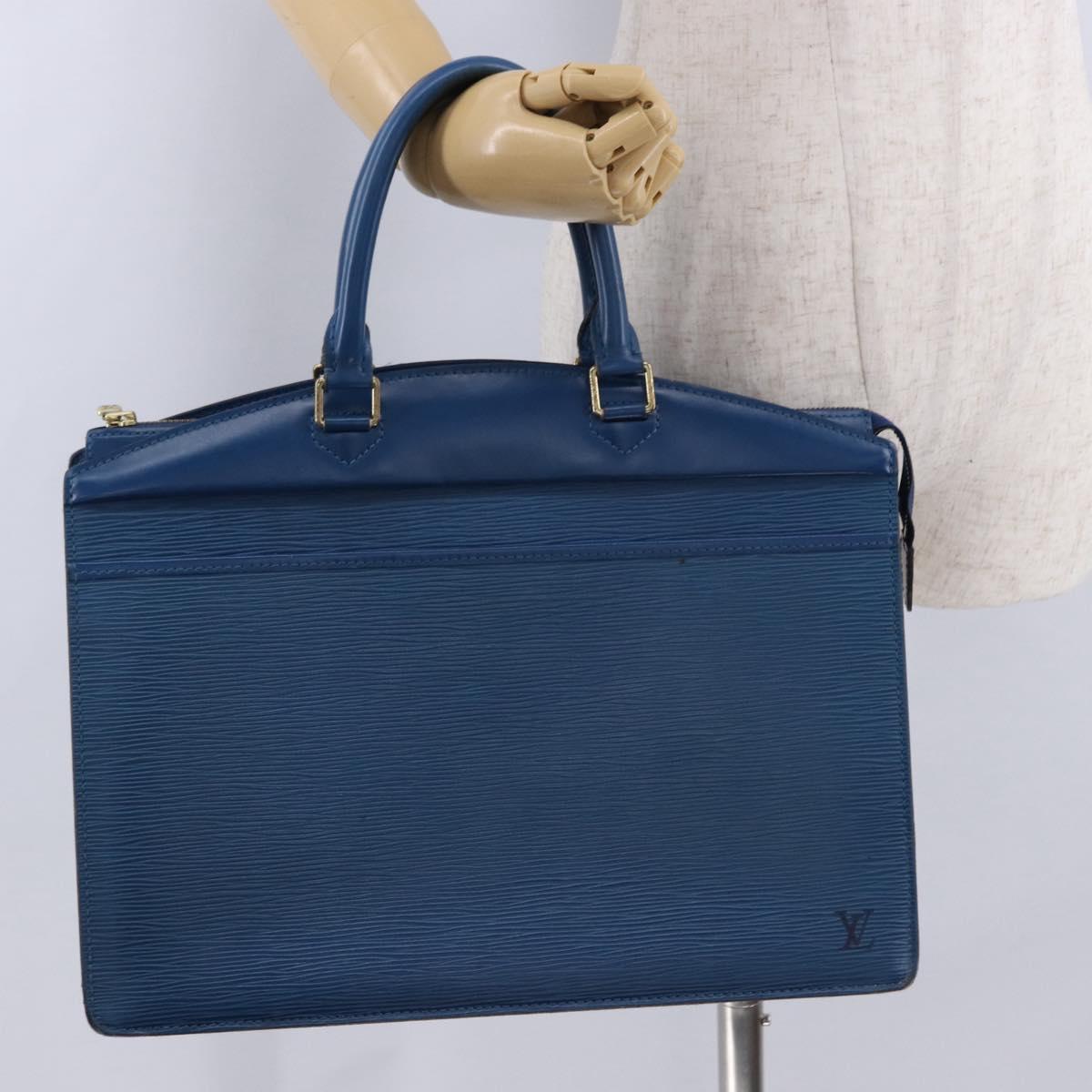 LOUIS VUITTON Epi Riviera Hand Bag Blue M48185 LV Auth 192907