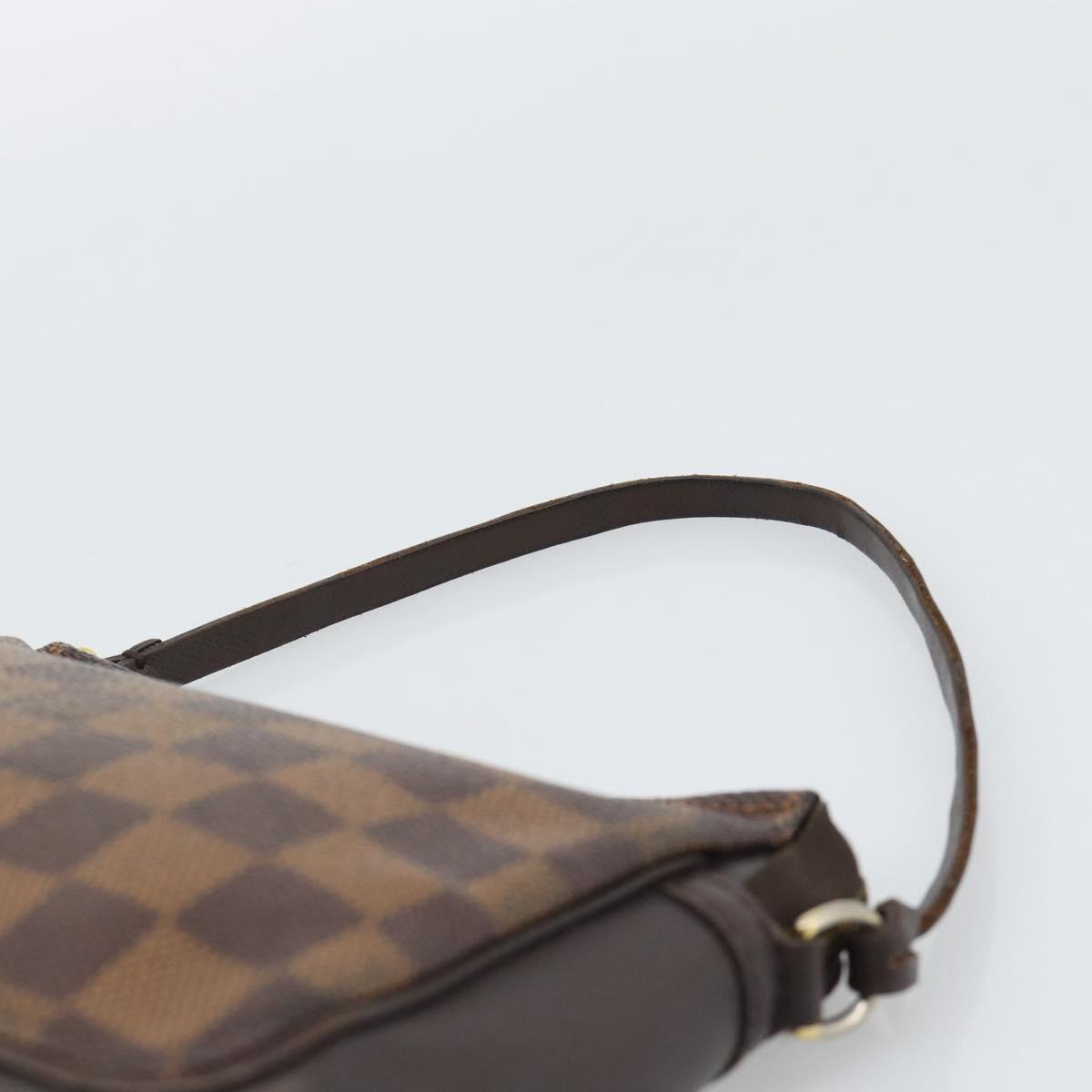 LOUIS VUITTON Damier Ebene Trousse Make Up Pouch N51982 LV Auth 192911