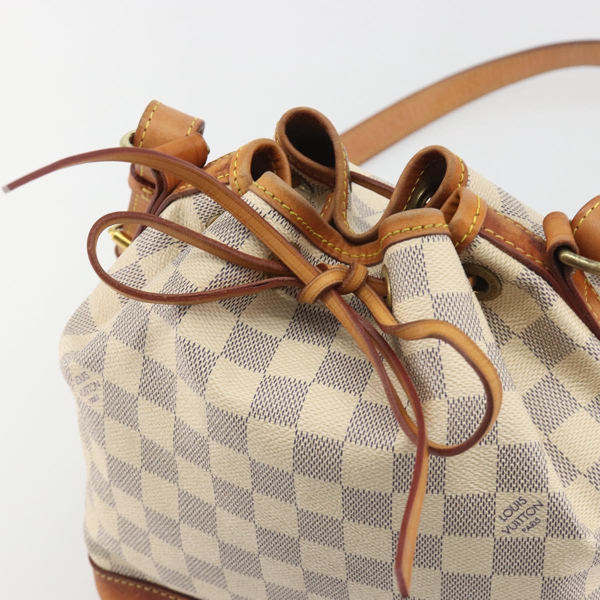 LOUIS VUITTON Damier Azur Noe BB Shoulder Bag N41220 LV Auth 192913