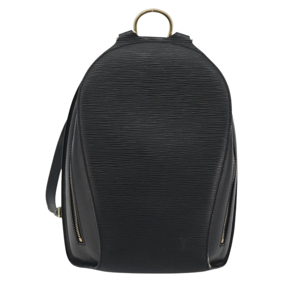 LOUIS VUITTON Epi Mabillon Backpack Black M52232 LV Auth 192914