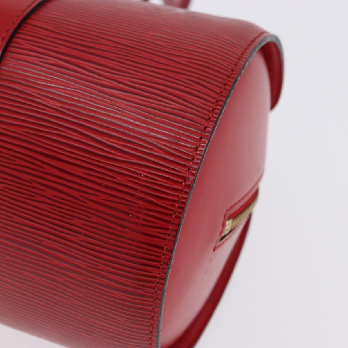 LOUIS VUITTON Epi Soufflot Hand Bag Red M52227 LV Auth 192918