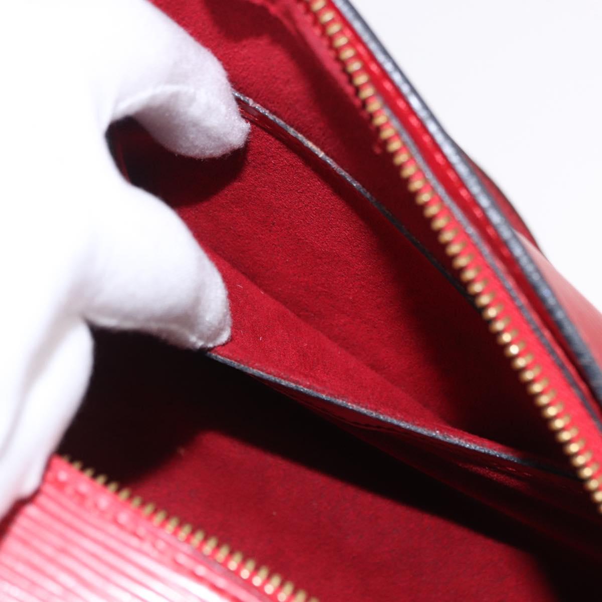 LOUIS VUITTON Epi Soufflot Hand Bag Red M52227 LV Auth 192918