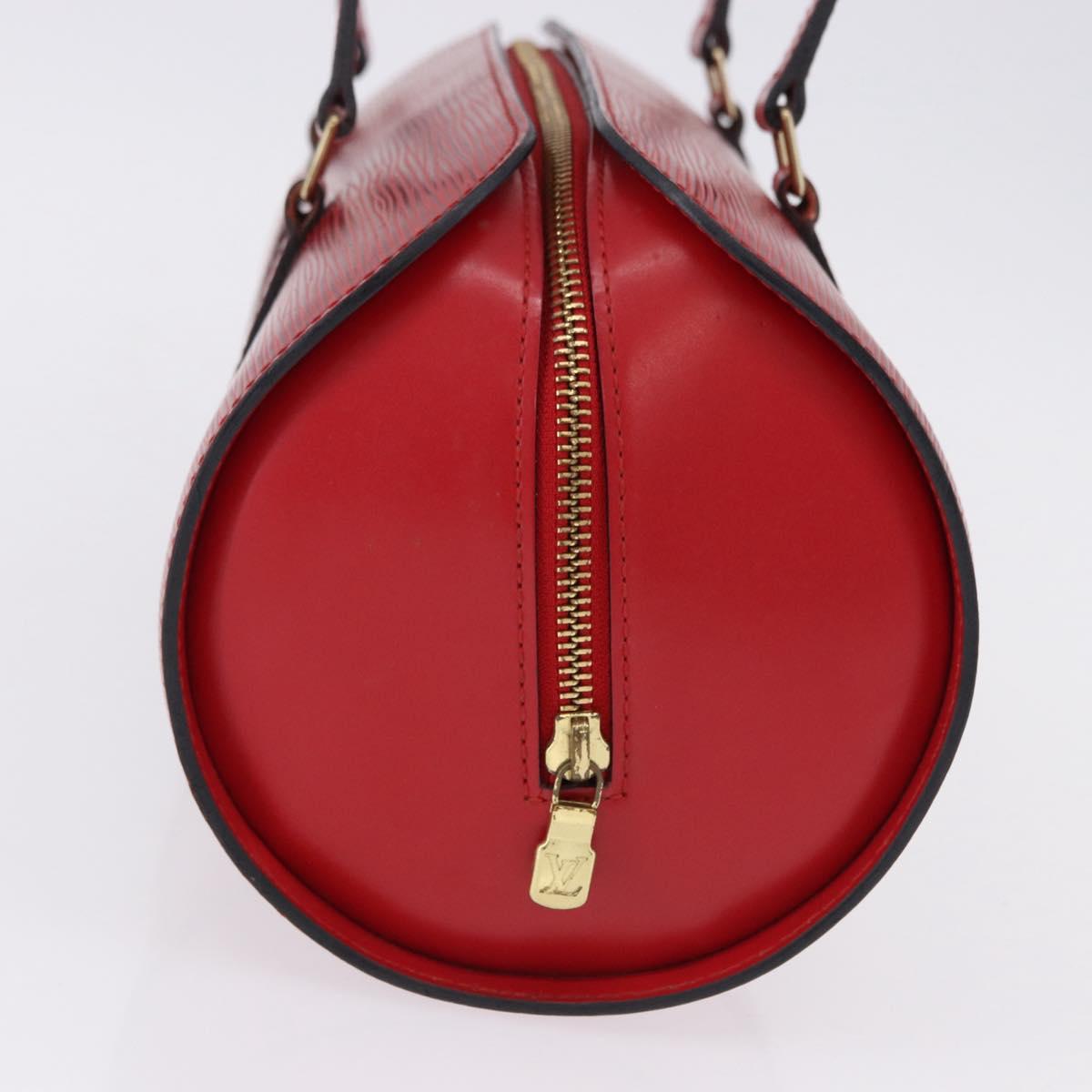 LOUIS VUITTON Epi Soufflot Hand Bag Red M52227 LV Auth 192918