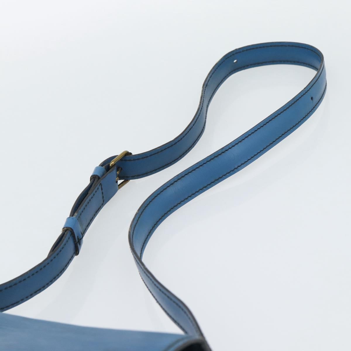 LOUIS VUITTON Epi Cartouchiere MM Shoulder Bag Blue M52245 LV Auth 192922