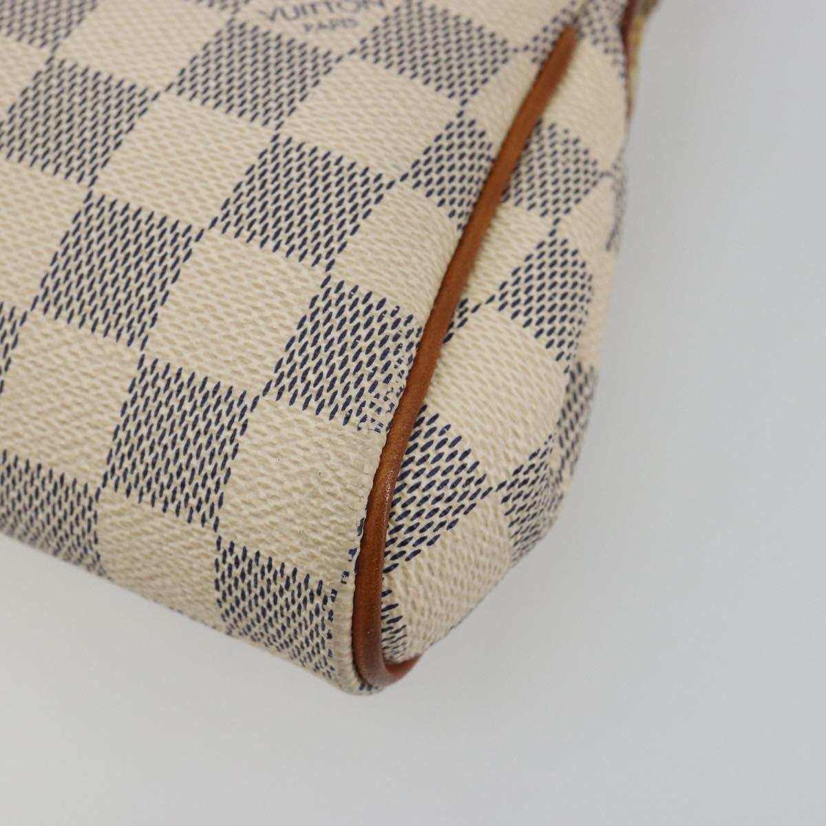 LOUIS VUITTON Damier Azur Eva Shoulder Bag 2way N55214 LV Auth 192924A