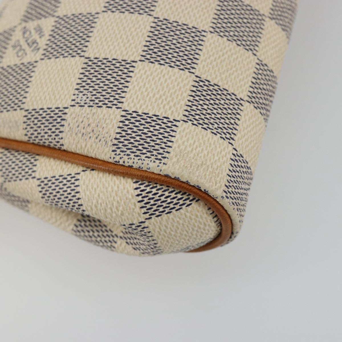 LOUIS VUITTON Damier Azur Eva Shoulder Bag 2way N55214 LV Auth 192924A