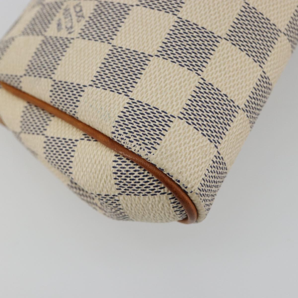 LOUIS VUITTON Damier Azur Eva Shoulder Bag 2way N55214 LV Auth 192924A