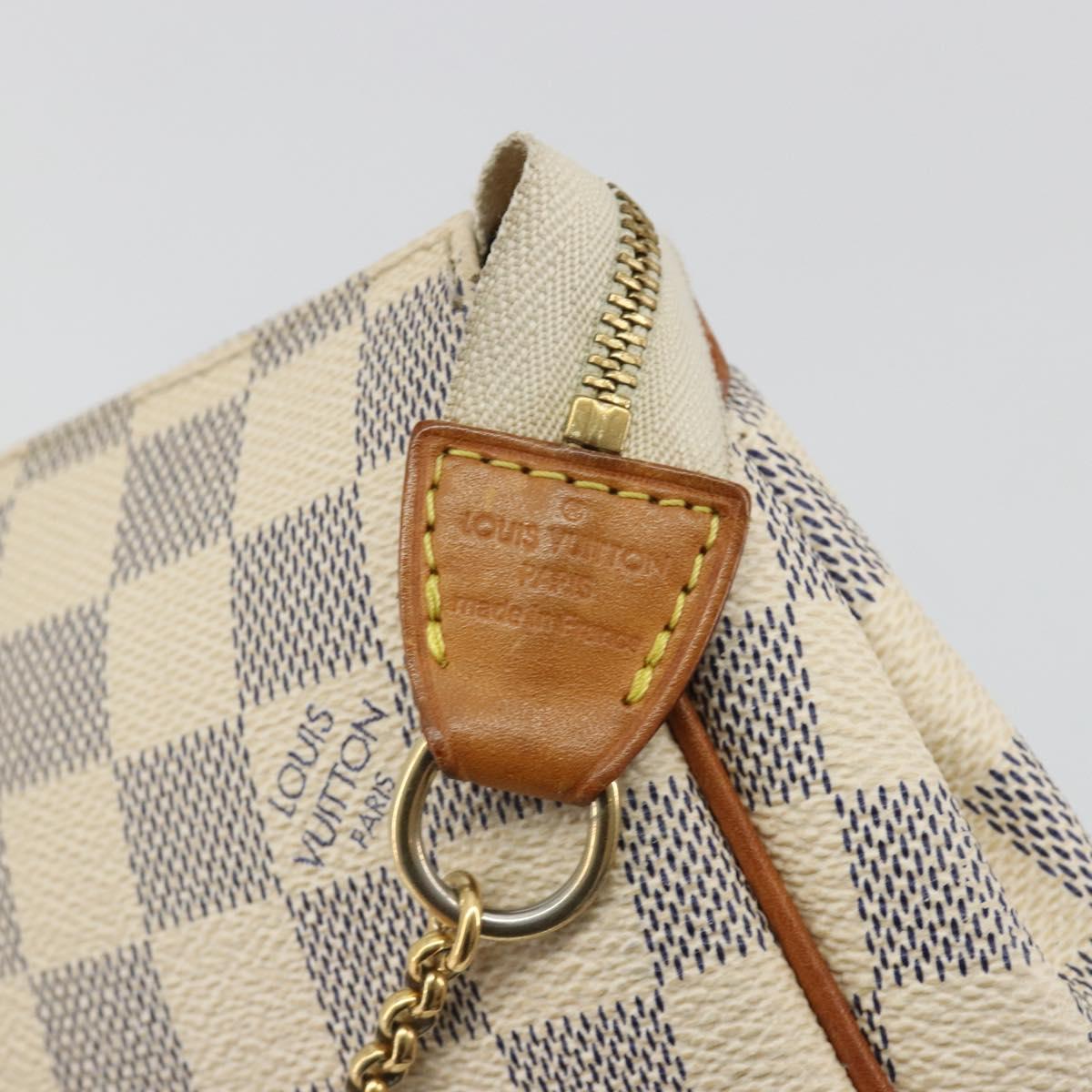 LOUIS VUITTON Damier Azur Eva Shoulder Bag 2way N55214 LV Auth 192924A
