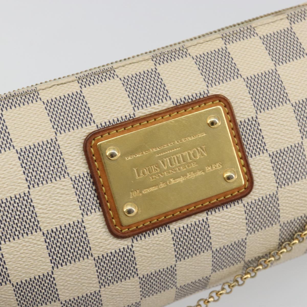LOUIS VUITTON Damier Azur Eva Shoulder Bag 2way N55214 LV Auth 192924A