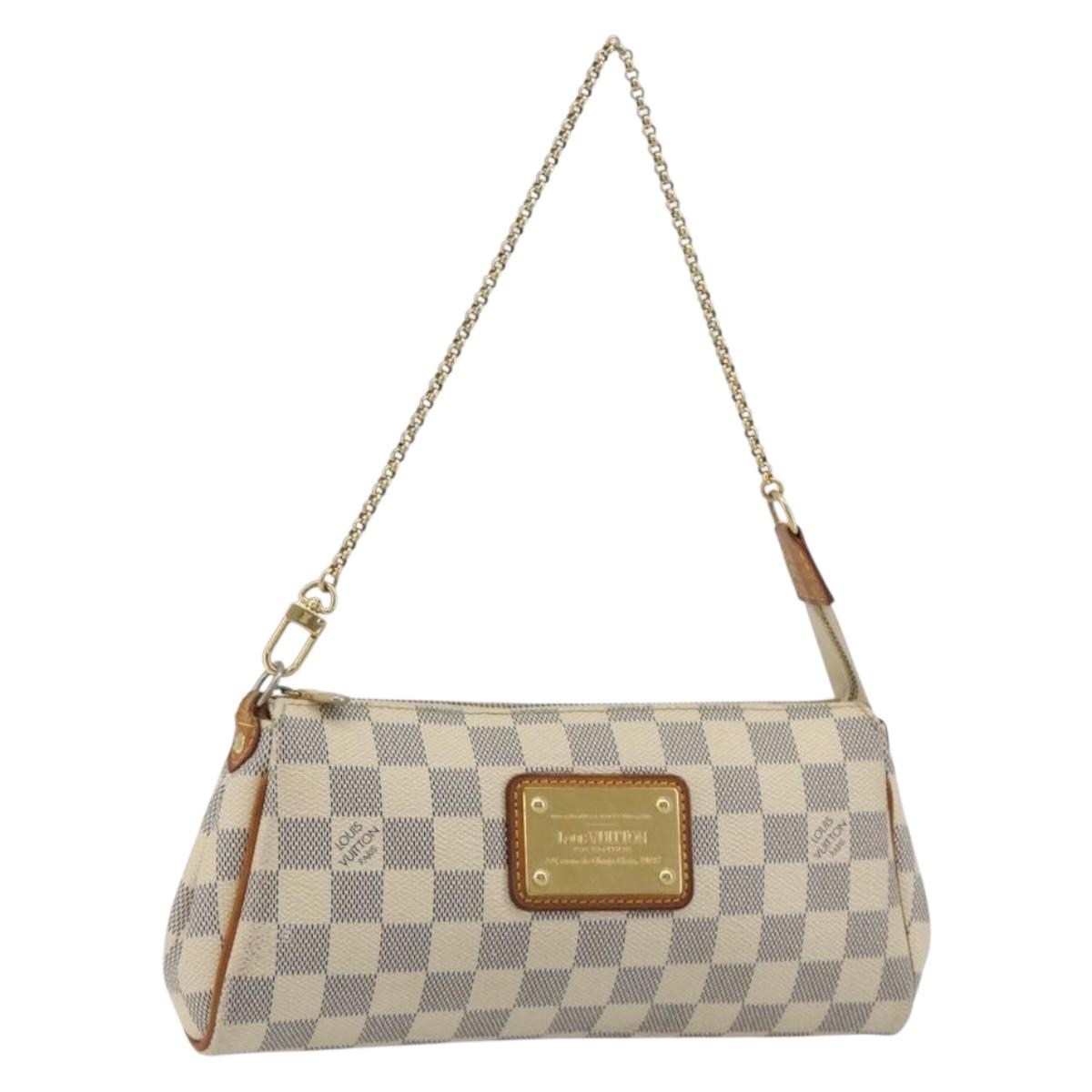 LOUIS VUITTON Damier Azur Eva Shoulder Bag 2way N55214 LV Auth 192924A