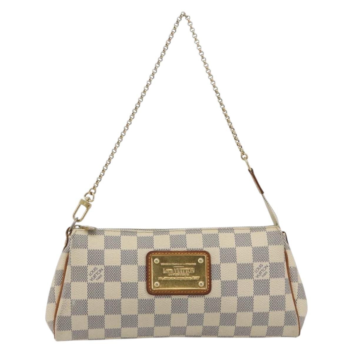 LOUIS VUITTON Damier Azur Eva Shoulder Bag 2way N55214 LV Auth 192924A