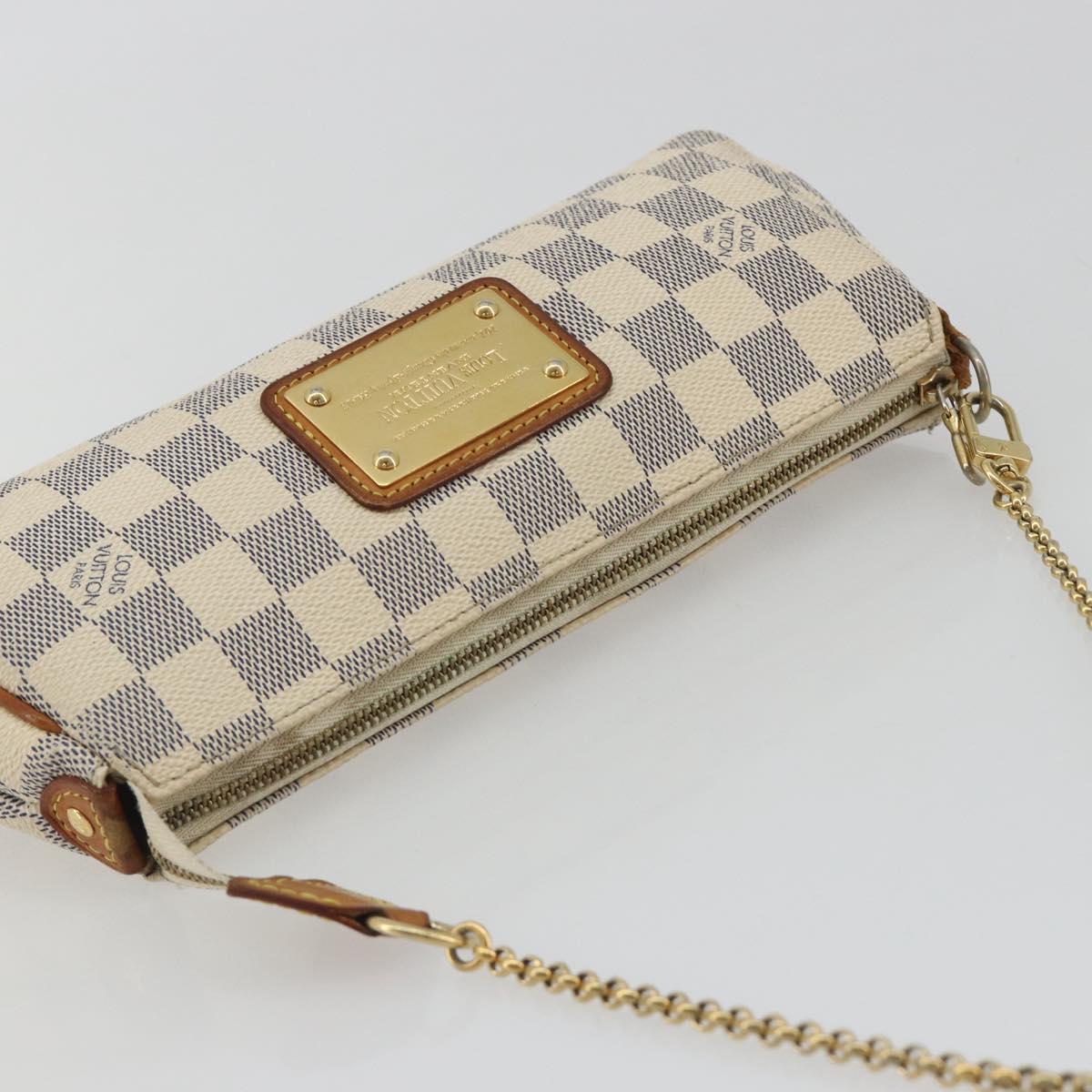 LOUIS VUITTON Damier Azur Eva Shoulder Bag 2way N55214 LV Auth 192924A