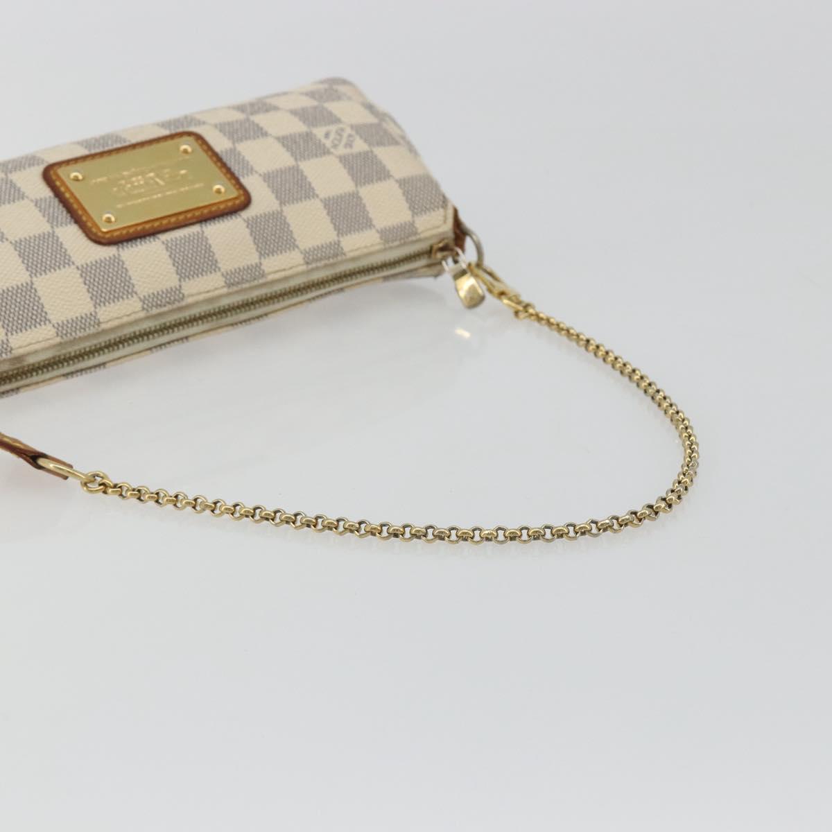 LOUIS VUITTON Damier Azur Eva Shoulder Bag 2way N55214 LV Auth 192924A