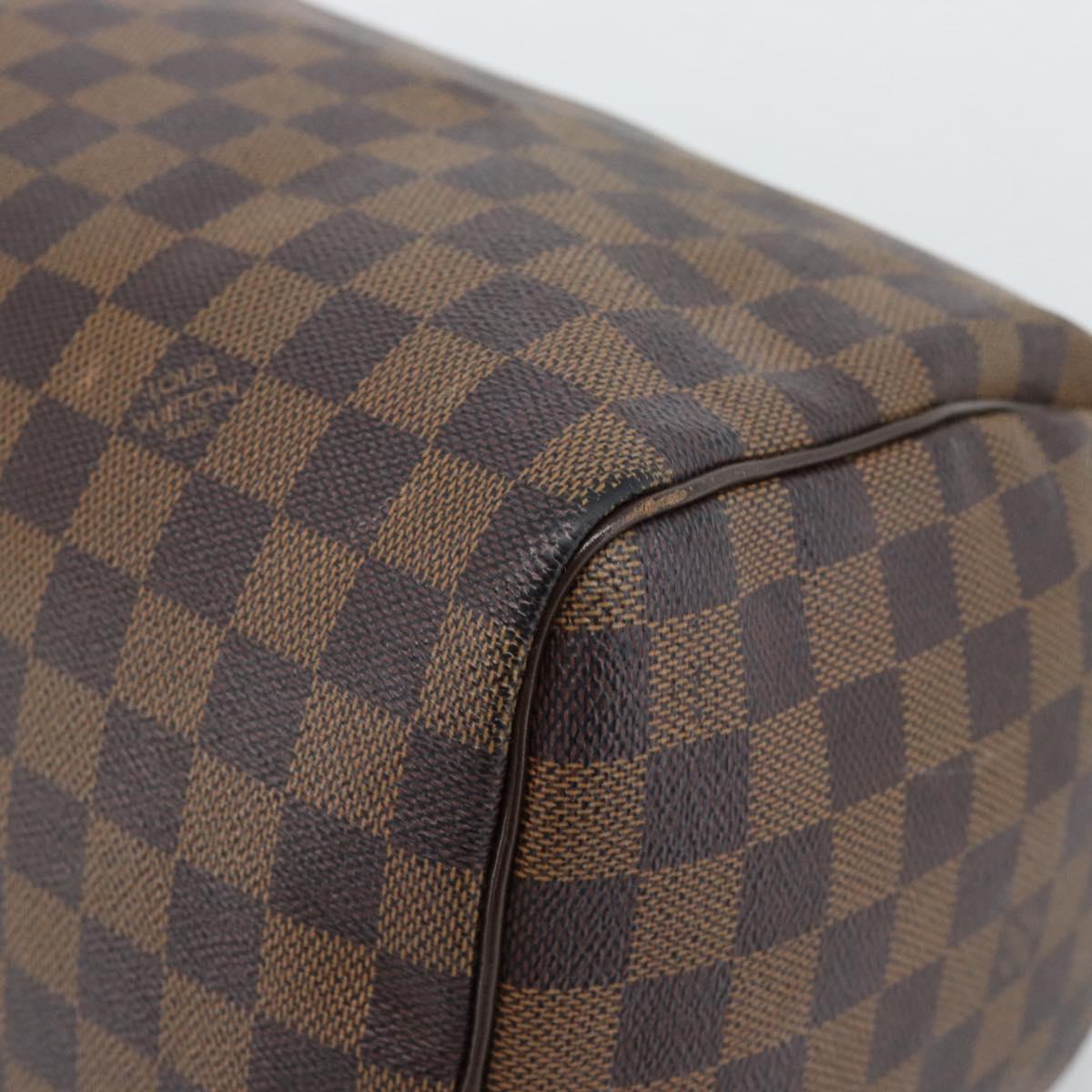 LOUIS VUITTON Damier Ebene Speedy 30 Hand Bag N41364 LV Auth 192930A
