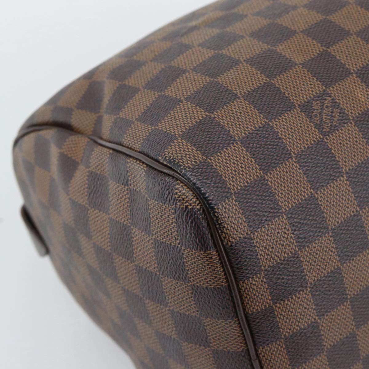 LOUIS VUITTON Damier Ebene Speedy 30 Hand Bag N41364 LV Auth 192930A