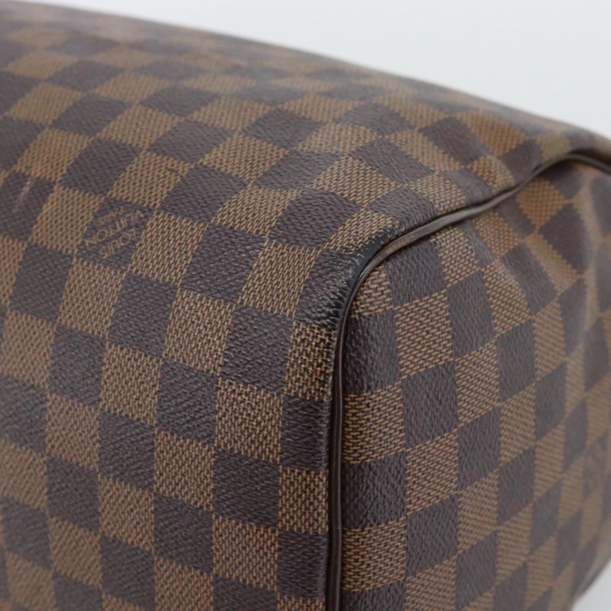 LOUIS VUITTON Damier Ebene Speedy 30 Hand Bag N41364 LV Auth 192930A