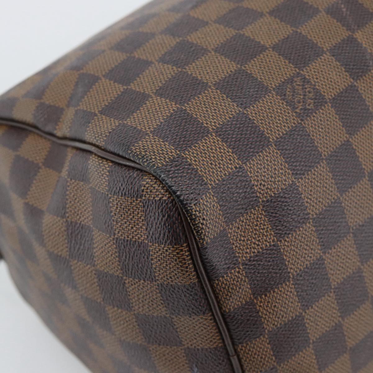 LOUIS VUITTON Damier Ebene Speedy 30 Hand Bag N41364 LV Auth 192930A