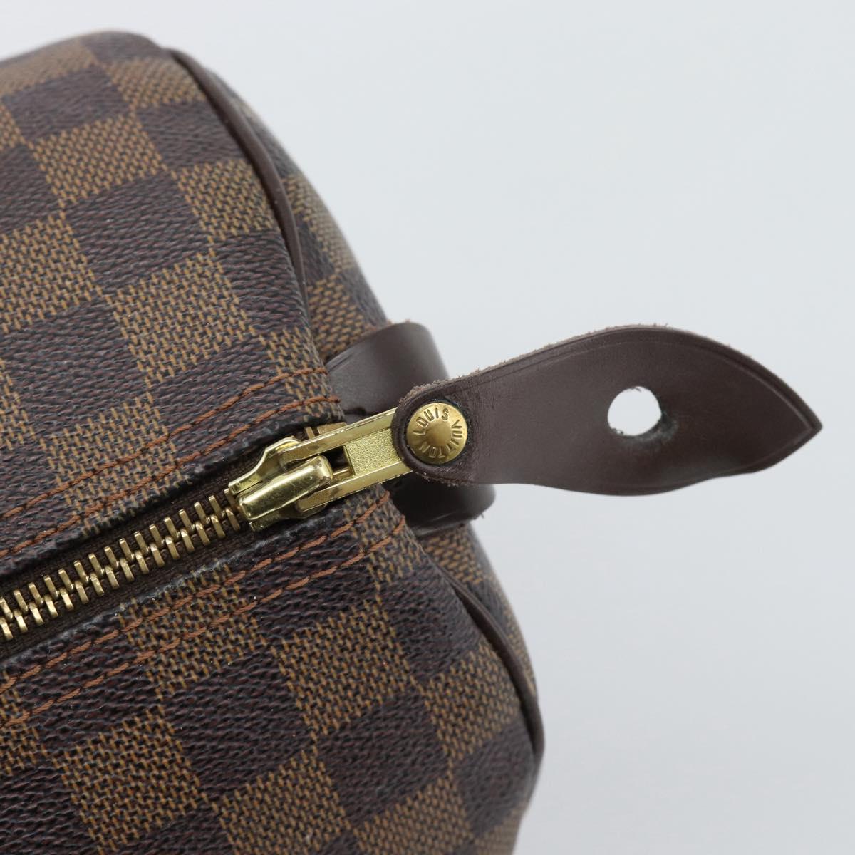 LOUIS VUITTON Damier Ebene Speedy 30 Hand Bag N41364 LV Auth 192930A