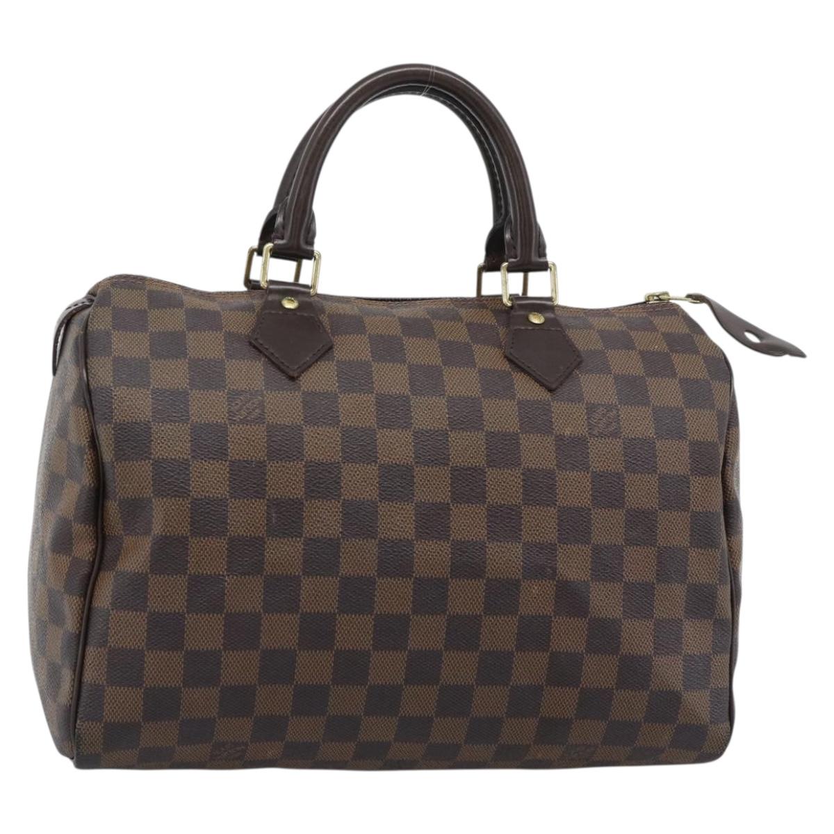 LOUIS VUITTON Damier Ebene Speedy 30 Hand Bag N41364 LV Auth 192930A