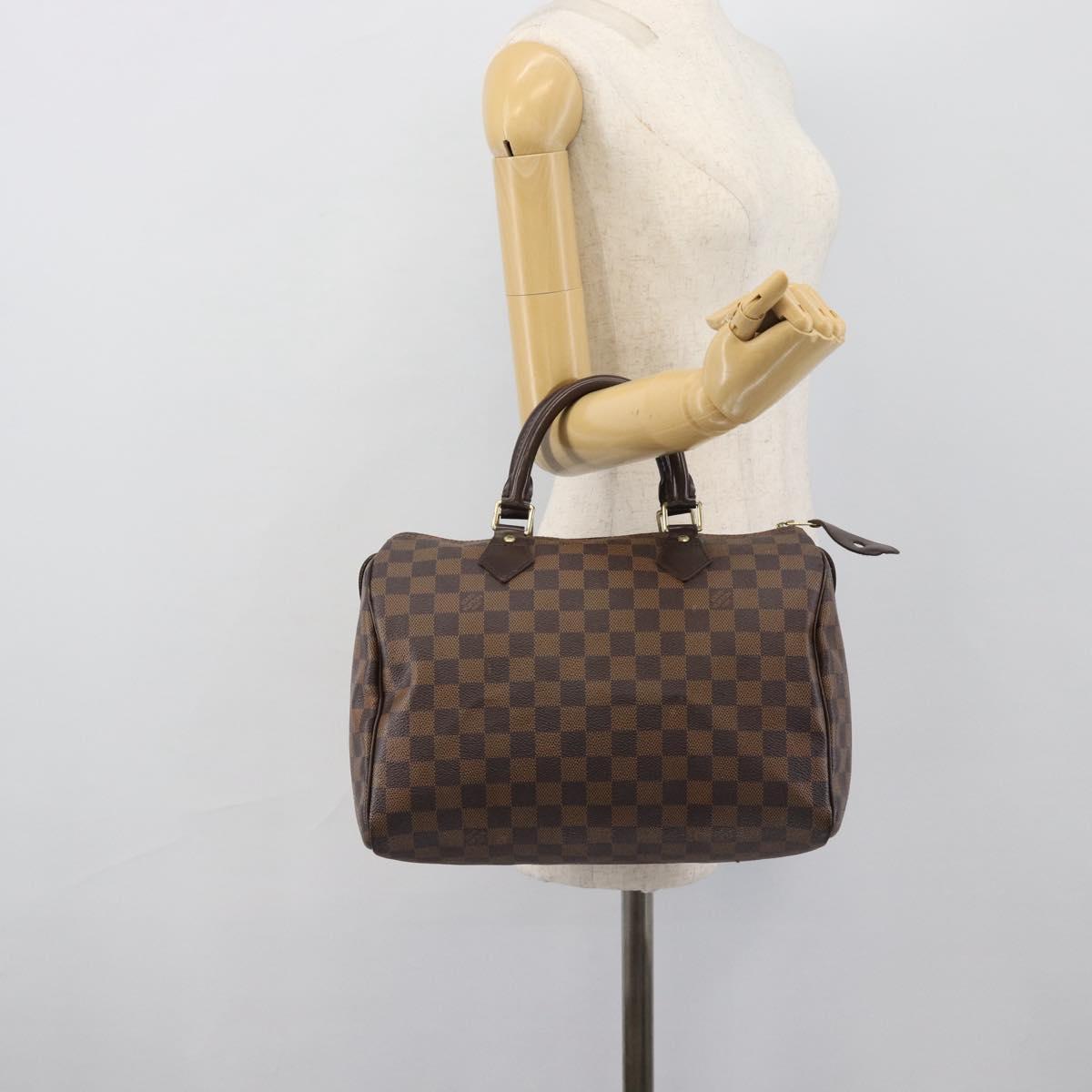 LOUIS VUITTON Damier Ebene Speedy 30 Hand Bag N41364 LV Auth 192930A