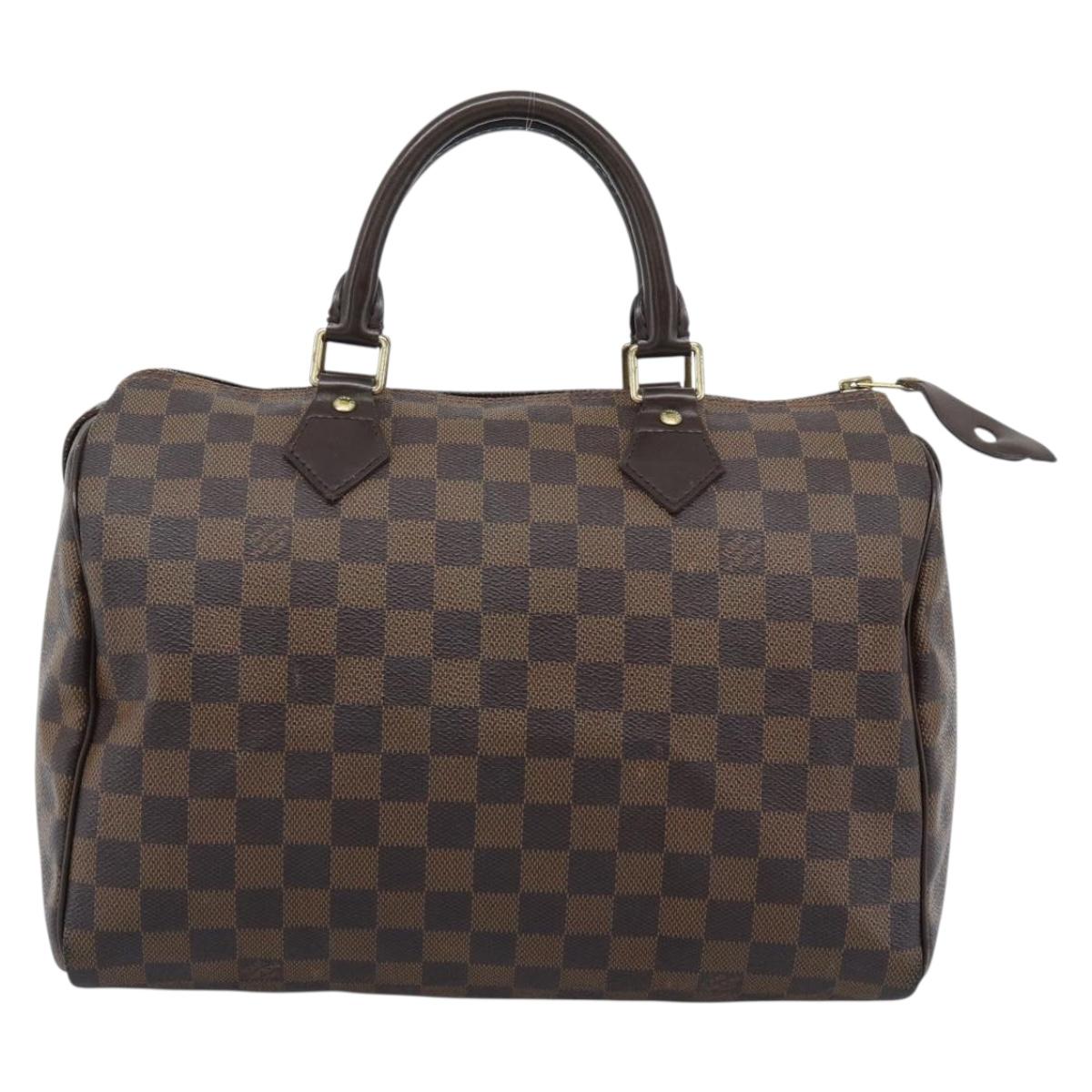 LOUIS VUITTON Damier Ebene Speedy 30 Hand Bag N41364 LV Auth 192930A