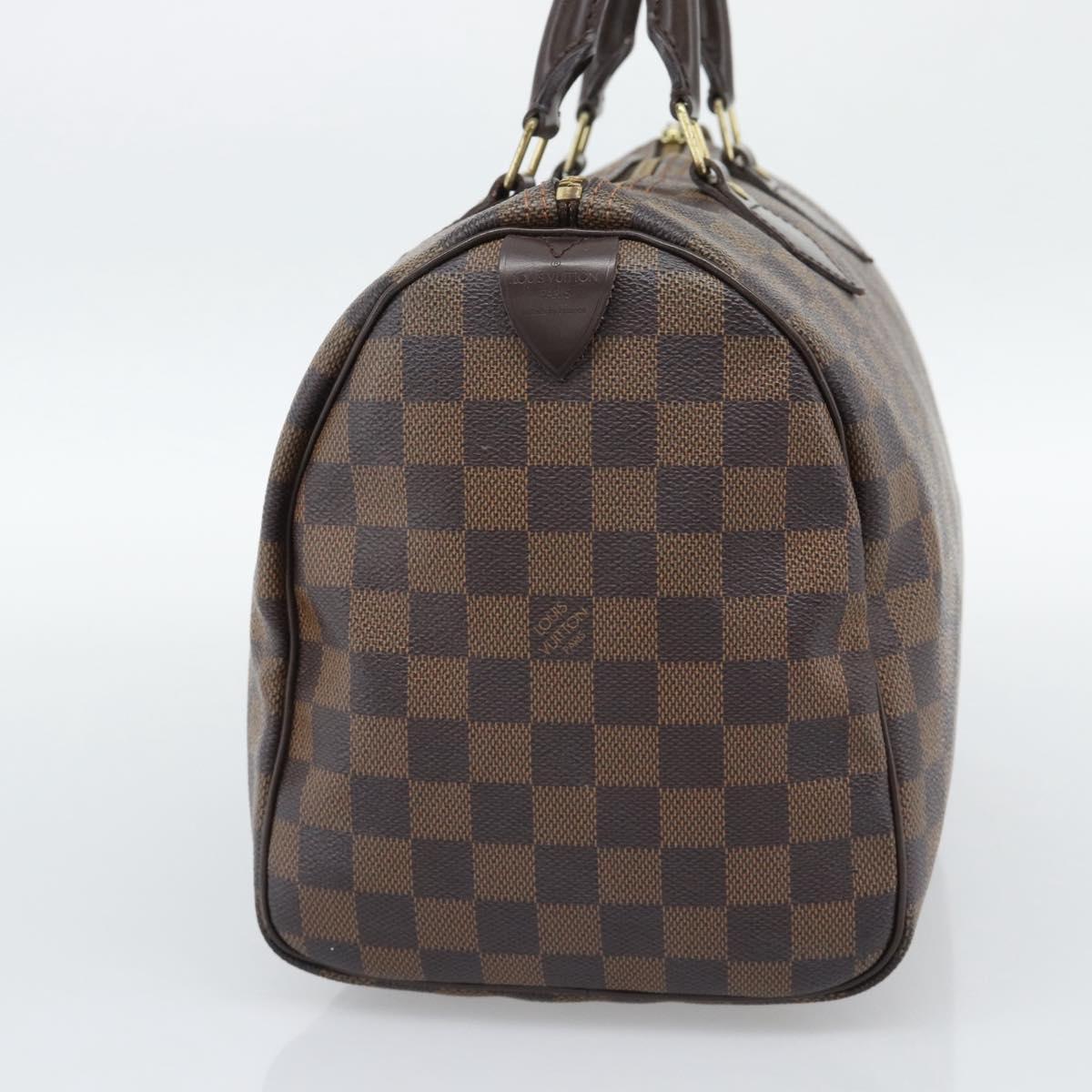 LOUIS VUITTON Damier Ebene Speedy 30 Hand Bag N41364 LV Auth 192930A