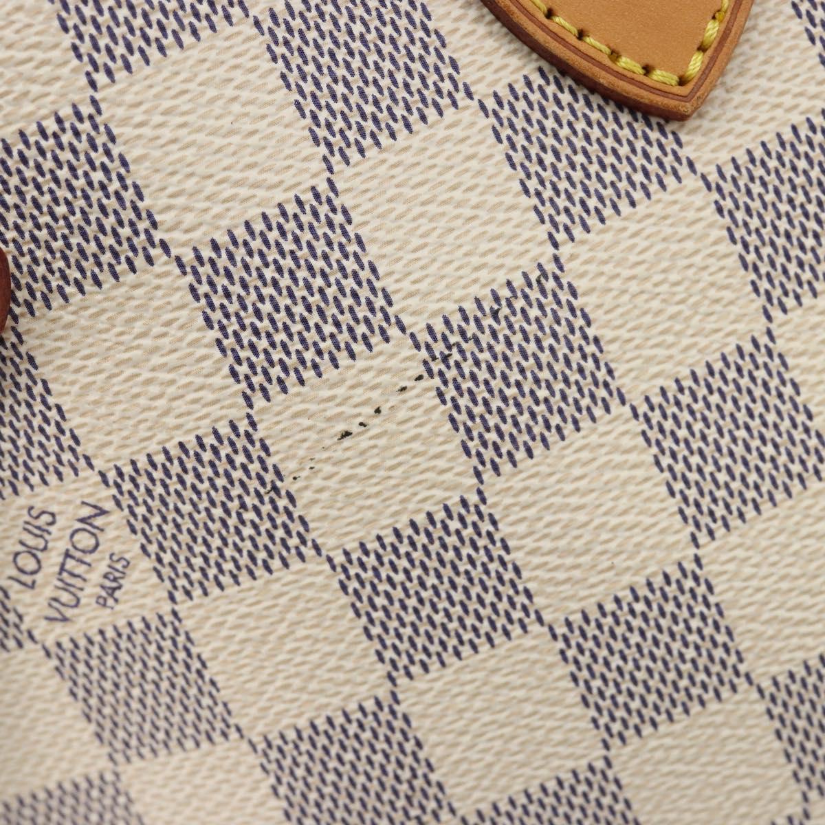 LOUIS VUITTON Damier Azur Neverfull MM Tote Bag N41605 LV Auth 192933