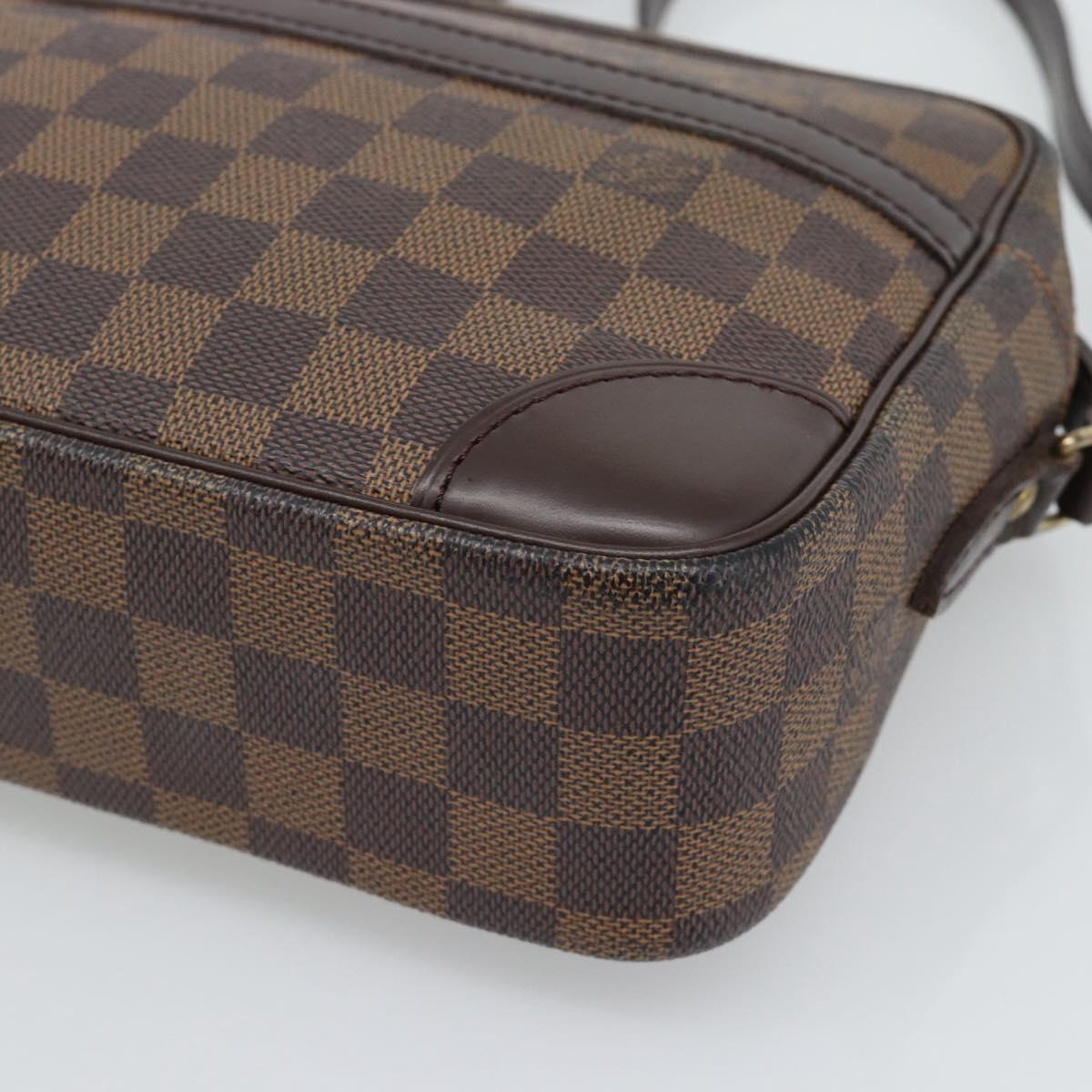 LOUIS VUITTON Damier Ebene Trocadero 27 Shoulder Bag SPO N48085 LV Auth 192937V