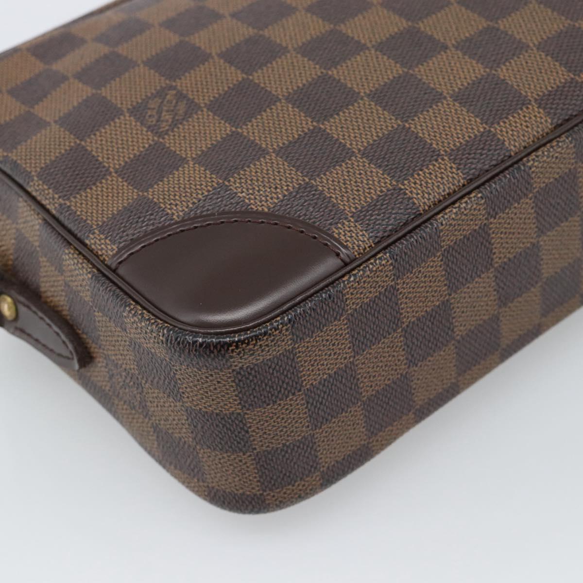 LOUIS VUITTON Damier Ebene Trocadero 27 Shoulder Bag SPO N48085 LV Auth 192937V