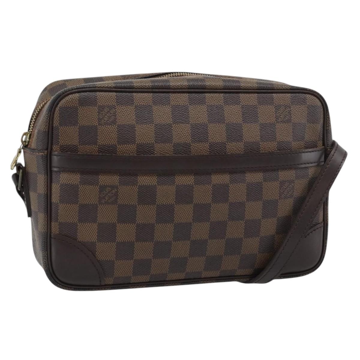 LOUIS VUITTON Damier Ebene Trocadero 27 Shoulder Bag SPO N48085 LV Auth 192937V