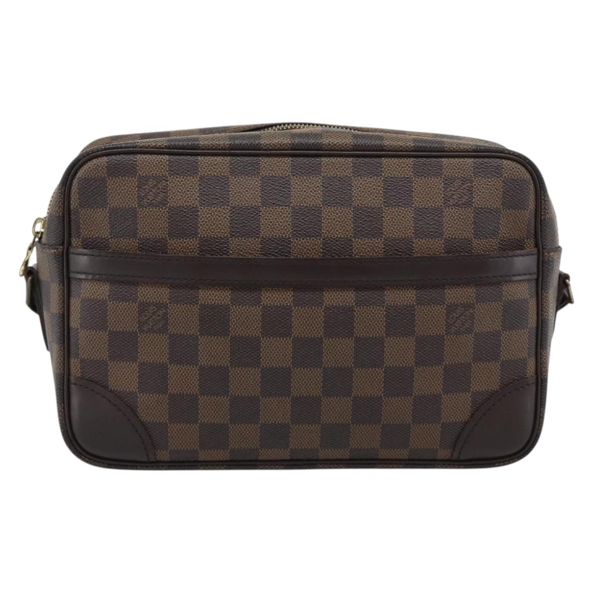 LOUIS VUITTON Damier Ebene Trocadero 27 Shoulder Bag SPO N48085 LV Auth 192937V