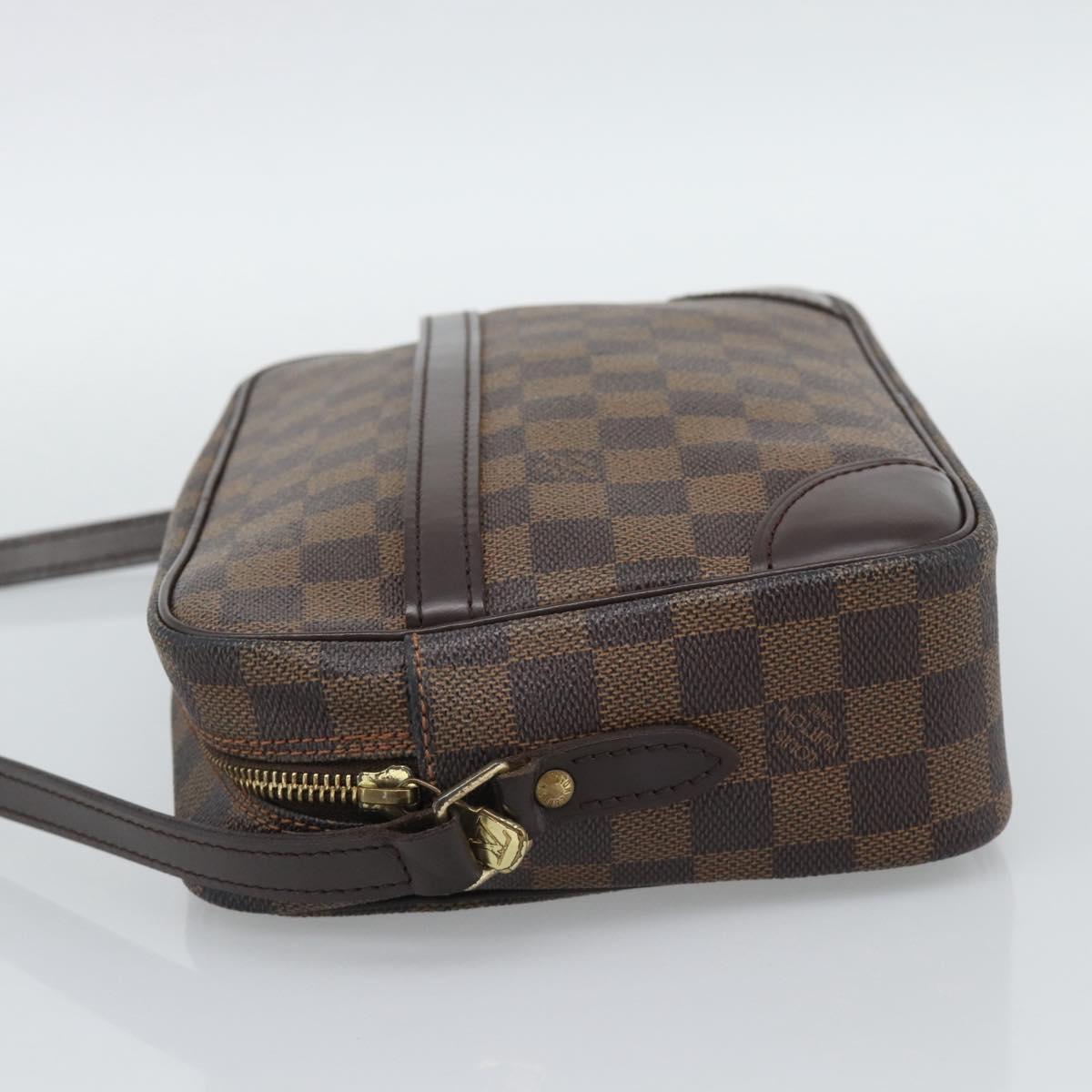 LOUIS VUITTON Damier Ebene Trocadero 27 Shoulder Bag SPO N48085 LV Auth 192937V