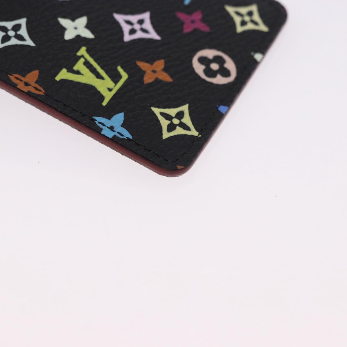 LOUIS VUITTON Monogram Multicolor Etui Hand Mirror Black M92651 LV Auth 192940V