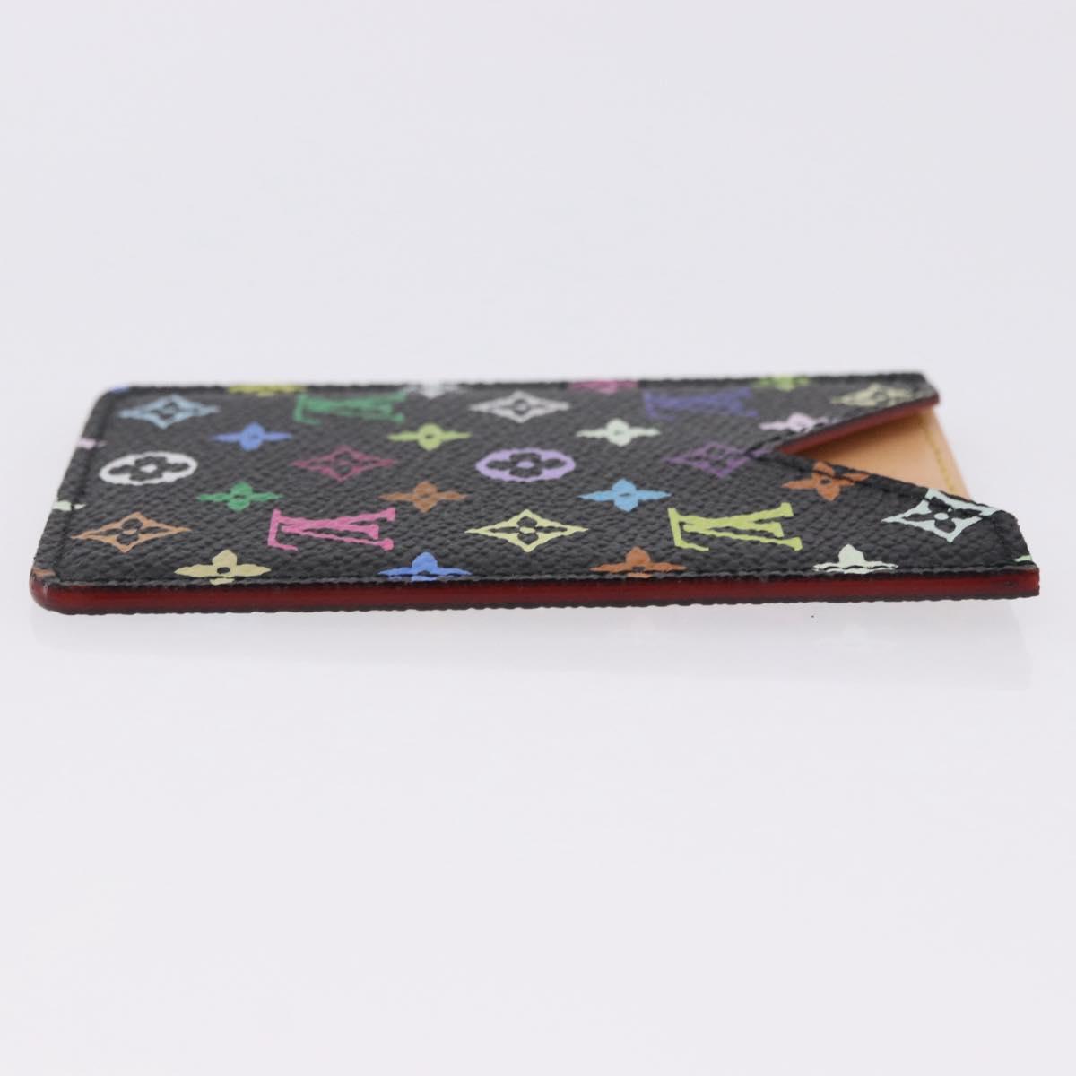 LOUIS VUITTON Monogram Multicolor Etui Hand Mirror Black M92651 LV Auth 192940V
