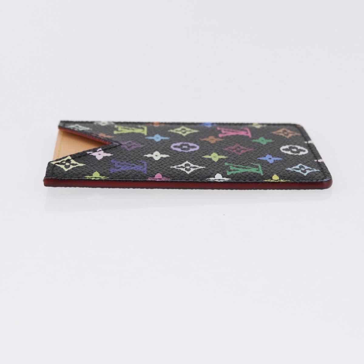 LOUIS VUITTON Monogram Multicolor Etui Hand Mirror Black M92651 LV Auth 192940V